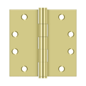 Deltana - Steel Hinges - 4-1/2" x 4-1/2" Heavy Duty Door Hinge Square Corner (Pairs)