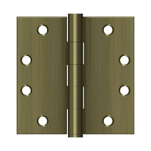 Deltana - Steel Hinges - 4-1/2" x 4-1/2" Heavy Duty Door Hinge Square Corner (Pairs)