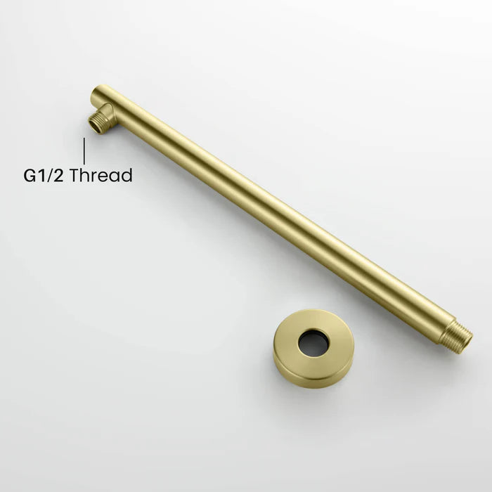 Casa Fixtures - Shower Arm - Halo 16" Wall Mounted Shower Arm (SA1600)
