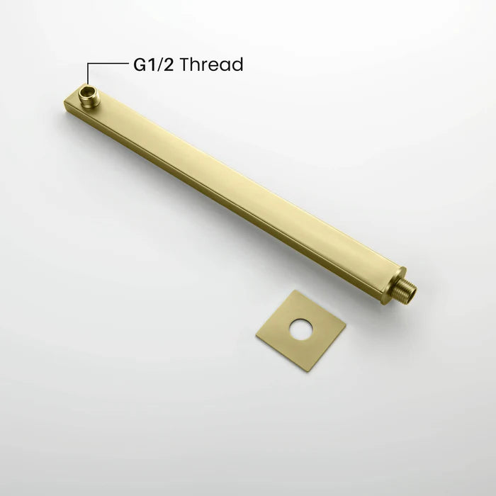 Casa Fixtures - Shower Arm - Quadra 16" Wall Mounted Shower Arm (SA1601)
