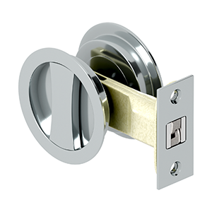 Deltana - Pocket Door Locks - Sliding Door Round Passage Lock
