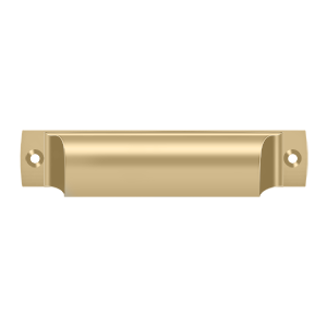 Deltana SHP40, Rectangular Shell Pull 4" Solid Brass