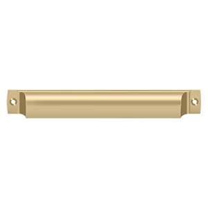 Deltana SHP70, Rectangular Shell Pull 7" Solid Brass