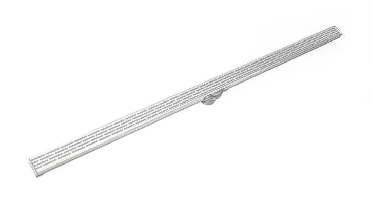 Infinity Drain - Site Sizable PVC Channel - S-LT 38 Offset Slotted Linear Drain