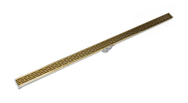 Infinity Drain - Site Sizable PVC Channel - S-LT 38 Offset Slotted Linear Drain