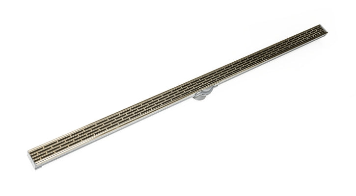 Infinity Drain - Site Sizable PVC Channel - S-LT 38 Offset Slotted Linear Drain