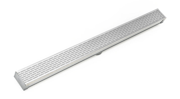 Infinity Drain - Site Sizable PVC Channel - S-LT 65 Offset Slotted Linear Drain