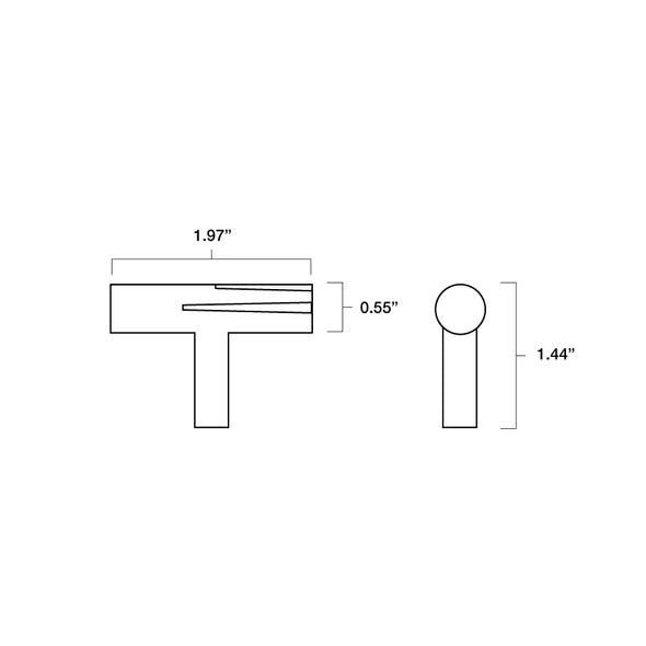 Hapny - Sunburst Collection - SU14 Cabinet T-Knob