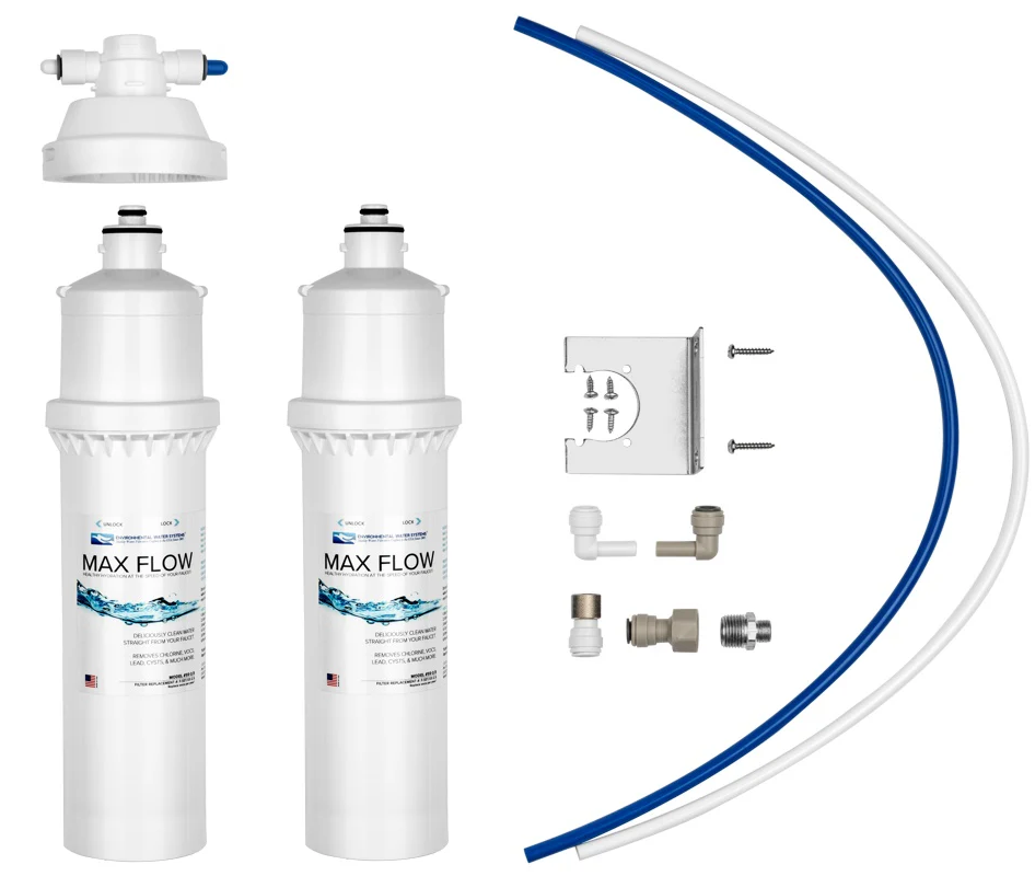 EWS - Drinking Water Systems - Essential Max Flow Twin Pack (System + 2 Filters)