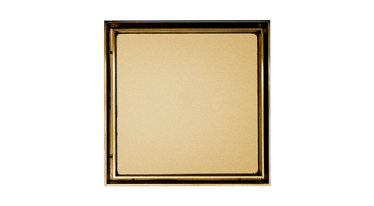 Infinity Drain - 5" x 5" Square Center Drain - TD 15 Tile Series Drain (Complete Kit)