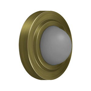 Deltana WBC238, 2-3/8" Convex Flush Bumper / Solid Brass - APex Hardware NY 