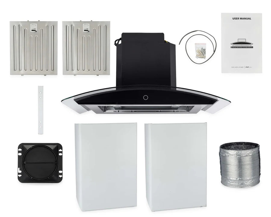 Hauslane - Wall-Mounted Range Hoods - WM-639 Convertible Range Hood