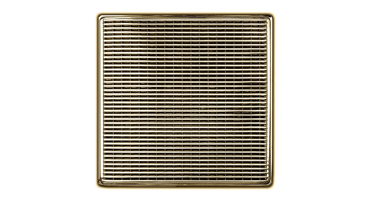 Infinity Drain - 5" x 5" Square Center Drain - WD 5 High Flow Wedge Wire Series Drain (Complete Kit)