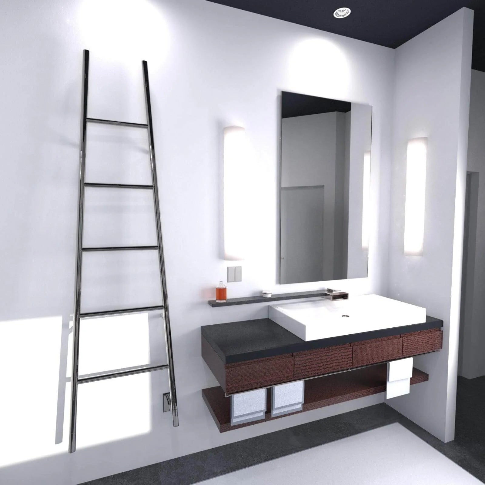 Amba - Jeeves Collection - Model A Ladder Towel Warmer