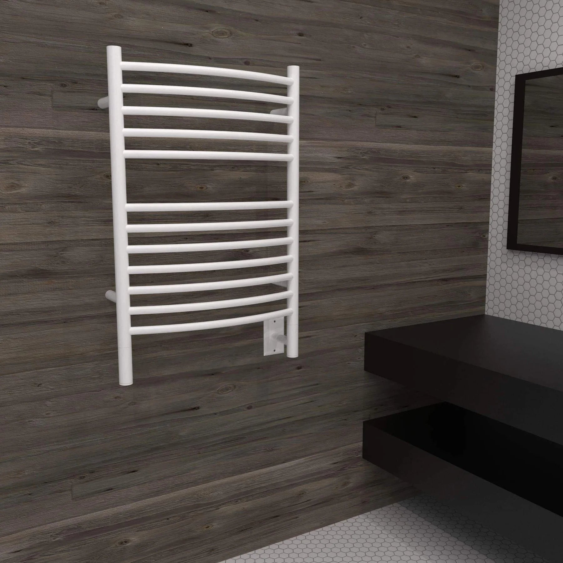 Amba - Jeeves Collection - Model E Curved Towel Warmer