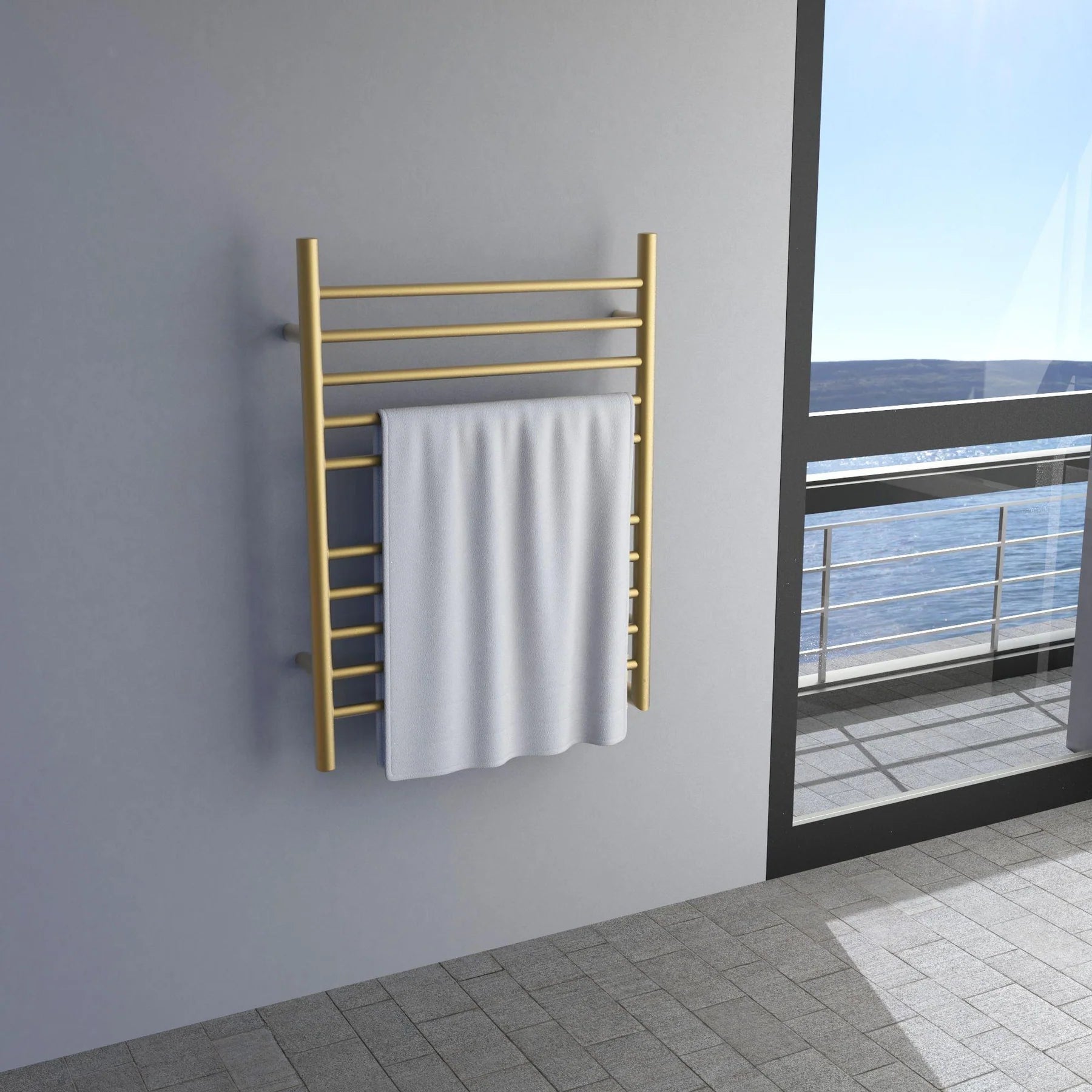 Amba - Radiant Collection - Model Radiant Straight Towel Warmer