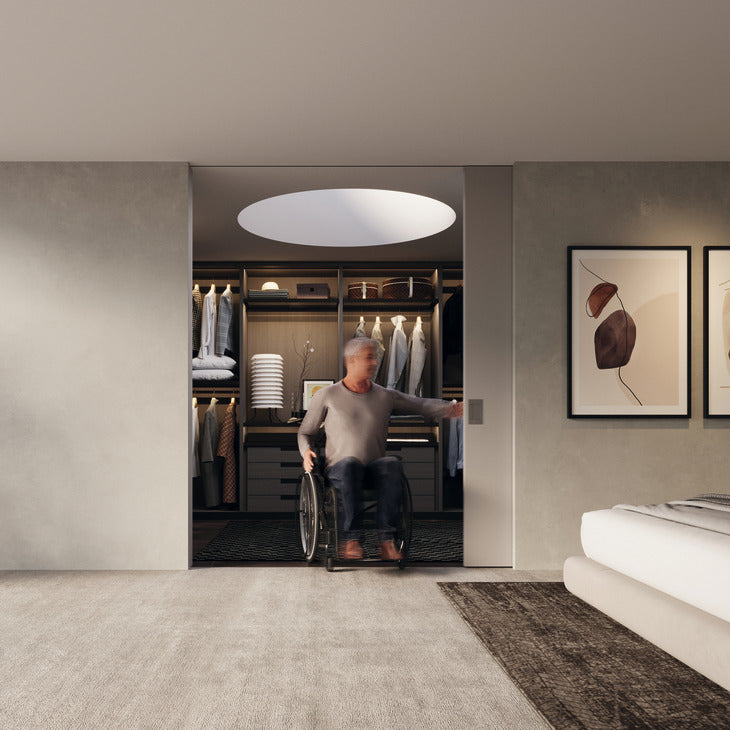 Hafele HAWA Junior 100/B Pocket Door Sliding Hardware Set (Track NOT Included)