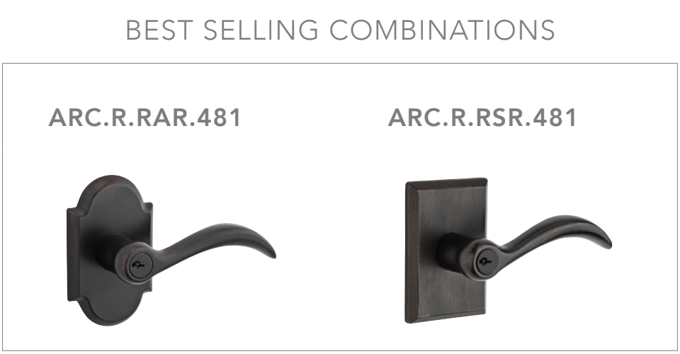 Baldwin - Reserve Collection - Keyed Levers - Arch Door Lever (Entry)