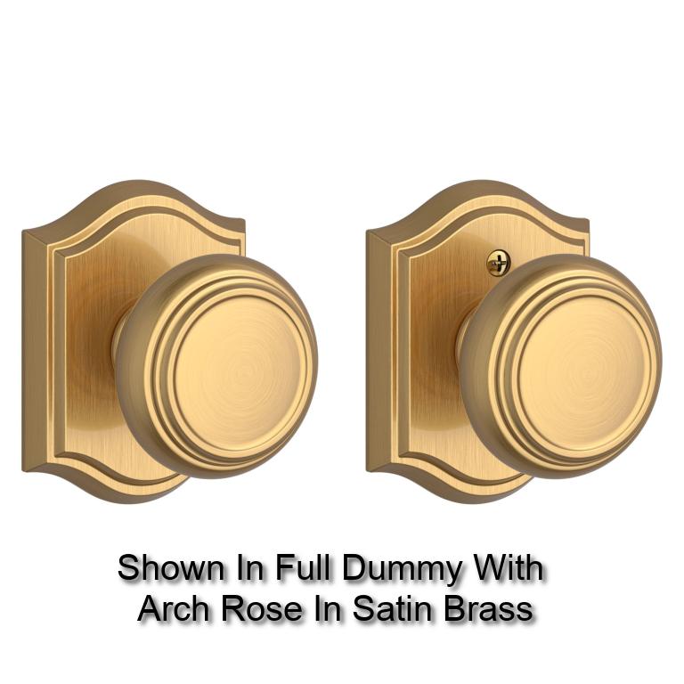 Baldwin - Reserve Collection - Knobs & Levers - Traditional Knob Set w/ Rose