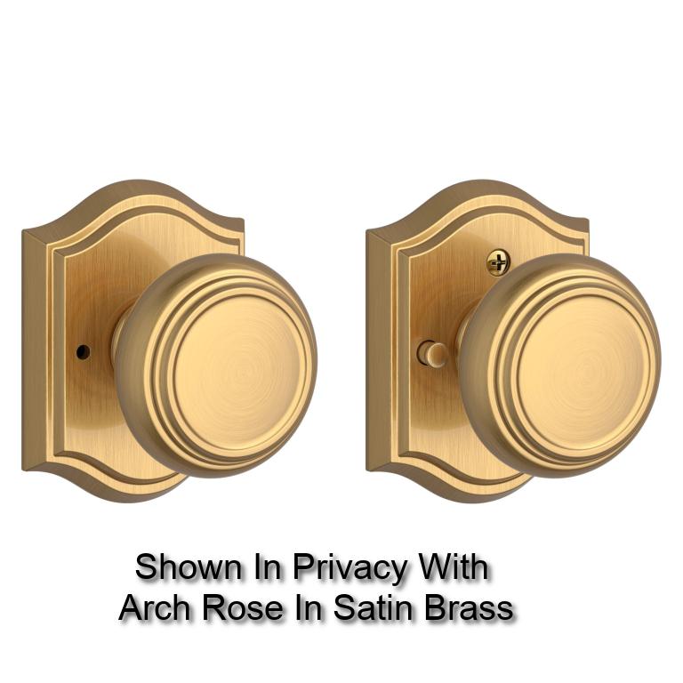 Baldwin - Reserve Collection - Knobs & Levers - Traditional (TRA) Knob Set w/ Rose