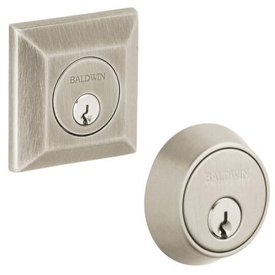 Baldwin - Estate Collection - Deadbolts - 8255 Squared Deadbolt (Double Cylinder - 2-1/8" Door Prep)