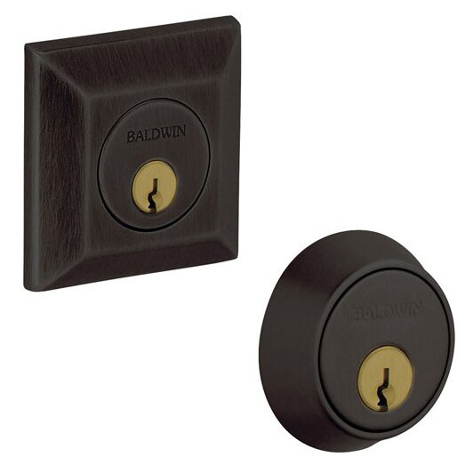 Baldwin - Estate Collection - Deadbolts - 8255 Squared Deadbolt (Double Cylinder - 2-1/8" Door Prep)