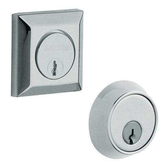 Baldwin - Estate Collection - Deadbolts - 8255 Squared Deadbolt (Double Cylinder - 2-1/8" Door Prep)