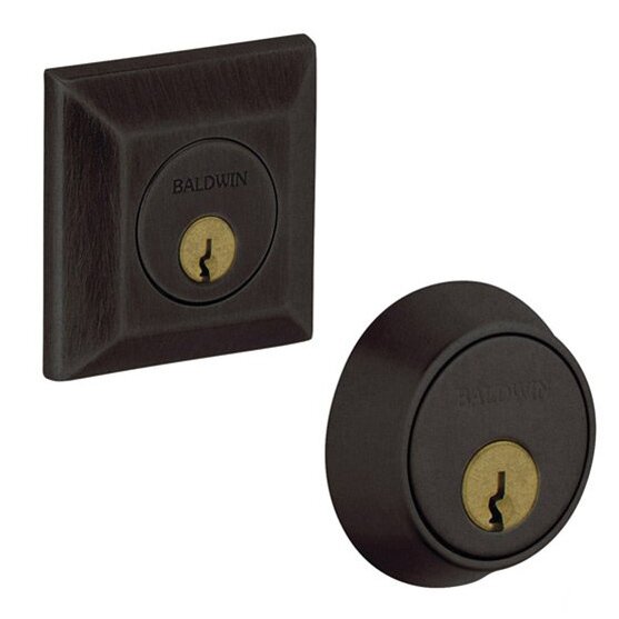 Baldwin - Estate Collection - Deadbolts - 8255 Squared Deadbolt (Double Cylinder - 2-1/8" Door Prep)