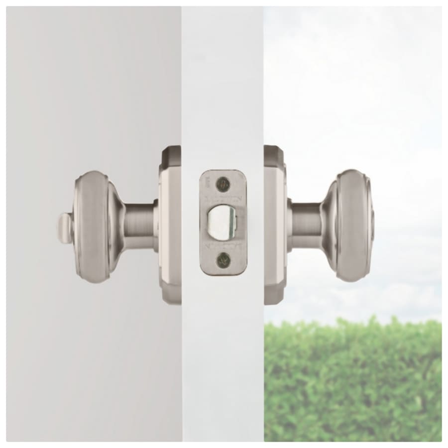 Baldwin - Prestige Collection - Knobs & Levers - Carnaby (CYK) Knob w/ Arch Rose In Satin Nickel