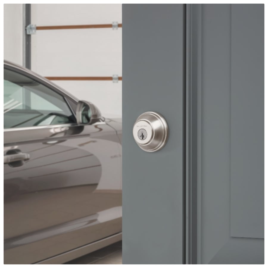 Baldwin - Prestige Collection - Deadbolts - Double Cylinder Round (RDB) Deadbolt In Satin Nickel