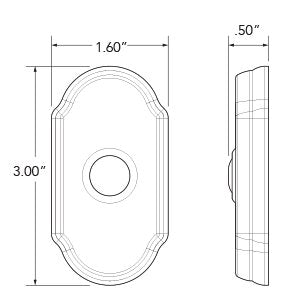 Baldwin - Estate Collection - General Hardware - 4862 Arch Door Bell Button