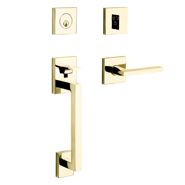 Baldwin - Estate Collection - Tubular Entry Handlesets - Minneapolis Sectional Trim w/ 5162 Minneapolis Lever