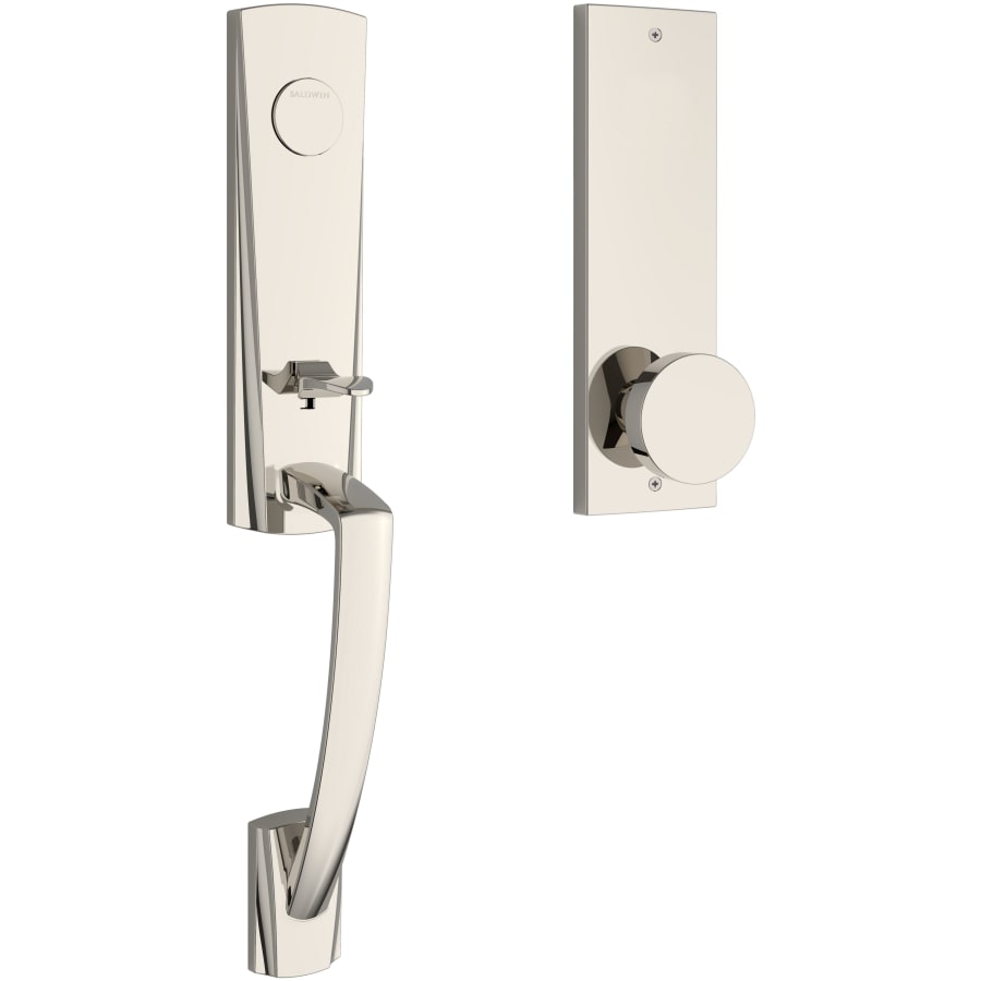 Baldwin - Reserve Collection - Tubular Entry Handlesets - Miami 3/4 Escutcheon Emergency Egress Handleset w/ Contemporary Knob & Contemporary Square Rose