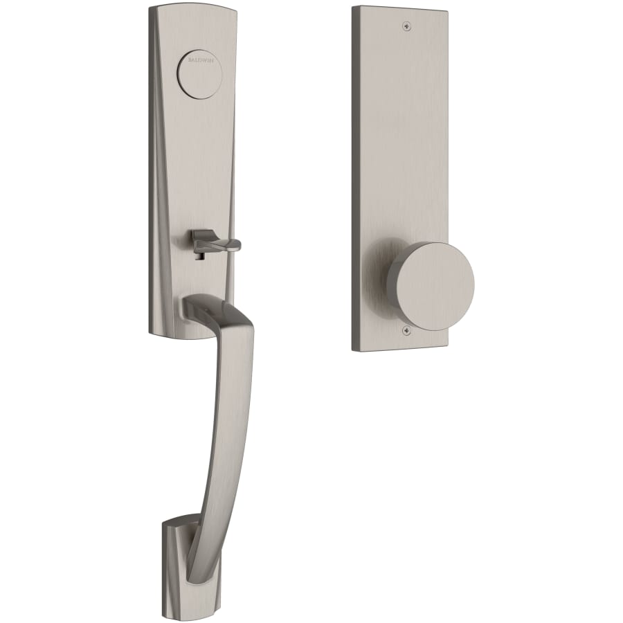 Baldwin - Reserve Collection - Tubular Entry Handlesets - Miami 3/4 Escutcheon Emergency Egress Handleset w/ Contemporary Knob & Contemporary Square Rose