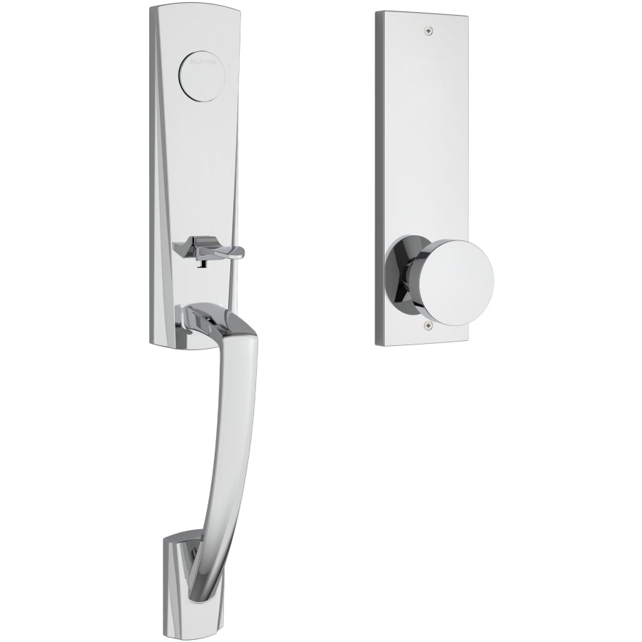 Baldwin - Reserve Collection - Tubular Entry Handlesets - Miami 3/4 Escutcheon Emergency Egress Handleset w/ Contemporary Knob & Contemporary Square Rose