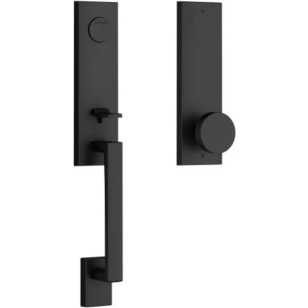 Baldwin - Reserve Collection - Tubular Entry Handlesets - Seattle 3/4 Escutcheon Emergency Egress Handleset w/ Contemporary Knob & Contemporary Square Rose