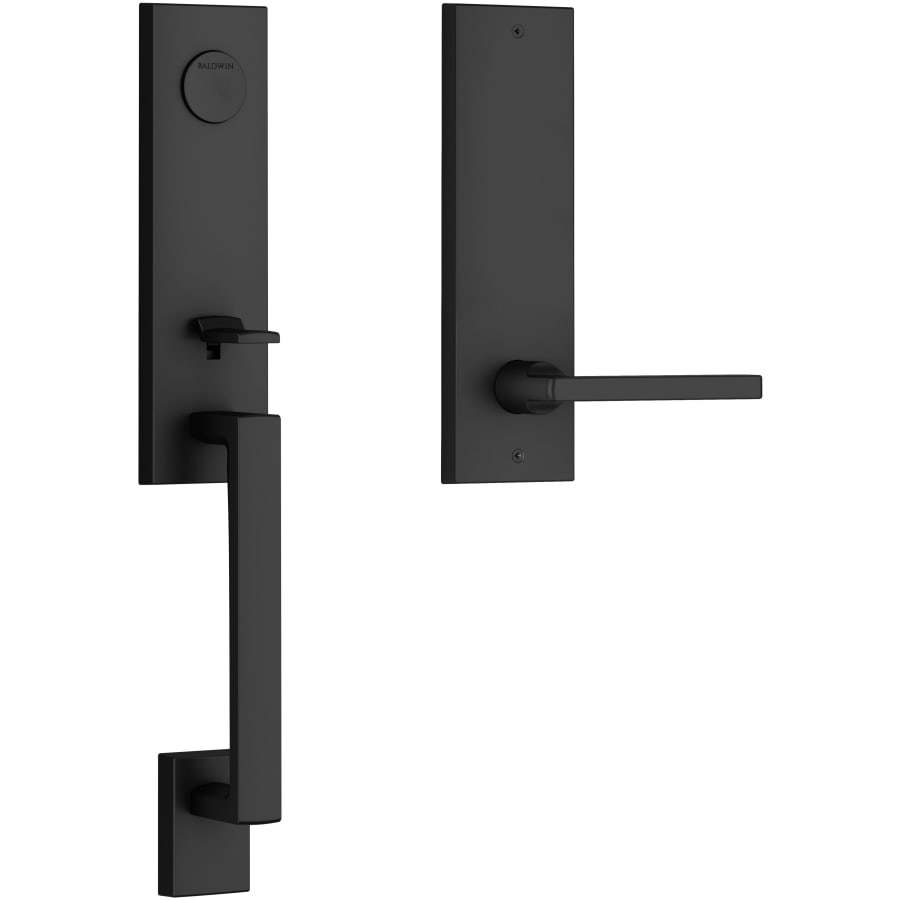 Baldwin - Reserve Collection - Tubular Entry Handlesets - Seattle 3/4 Escutcheon Emergency Egress Handleset w/ Square Lever & Contemporary Square Rose