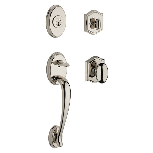 Baldwin - Reserve Collection - Tubular Entry Handlesets - Columbus Sectional Handleset w/ Ellipse Knob & Rose