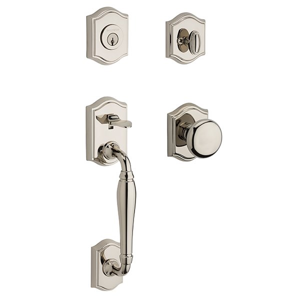 Baldwin - Reserve Collection - Tubular Entry Handlesets - Westcliff Sectional Handleset w/ Round Knob & Rose