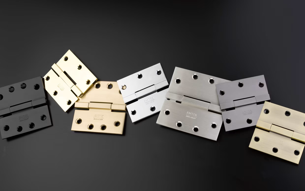 Emtek - Solid Brass Hinges - Heavy Duty Square Barrel Hinges (Pairs)