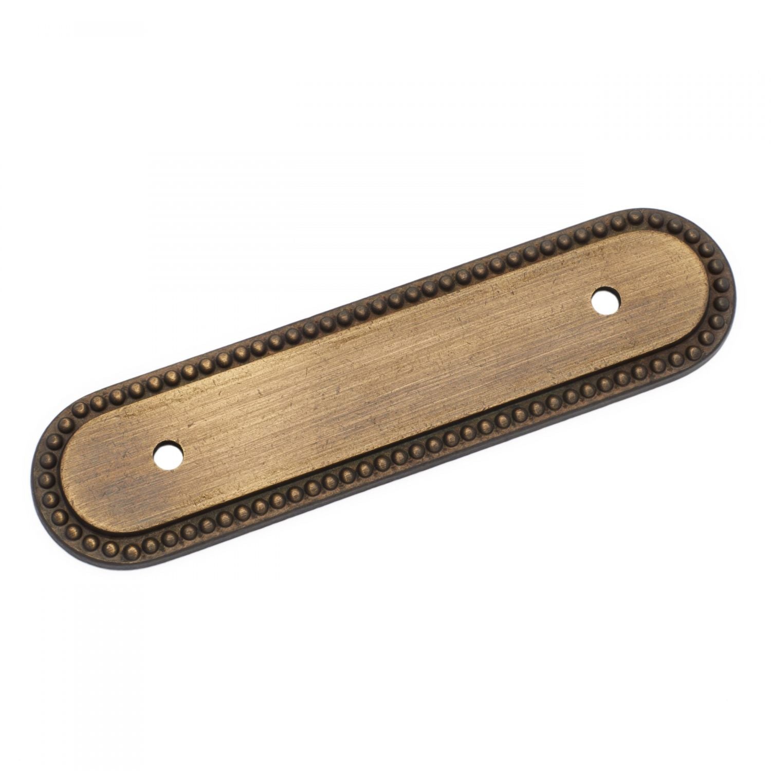 RK International - Beaded - 3" Beaded Oblong Pull Backplate