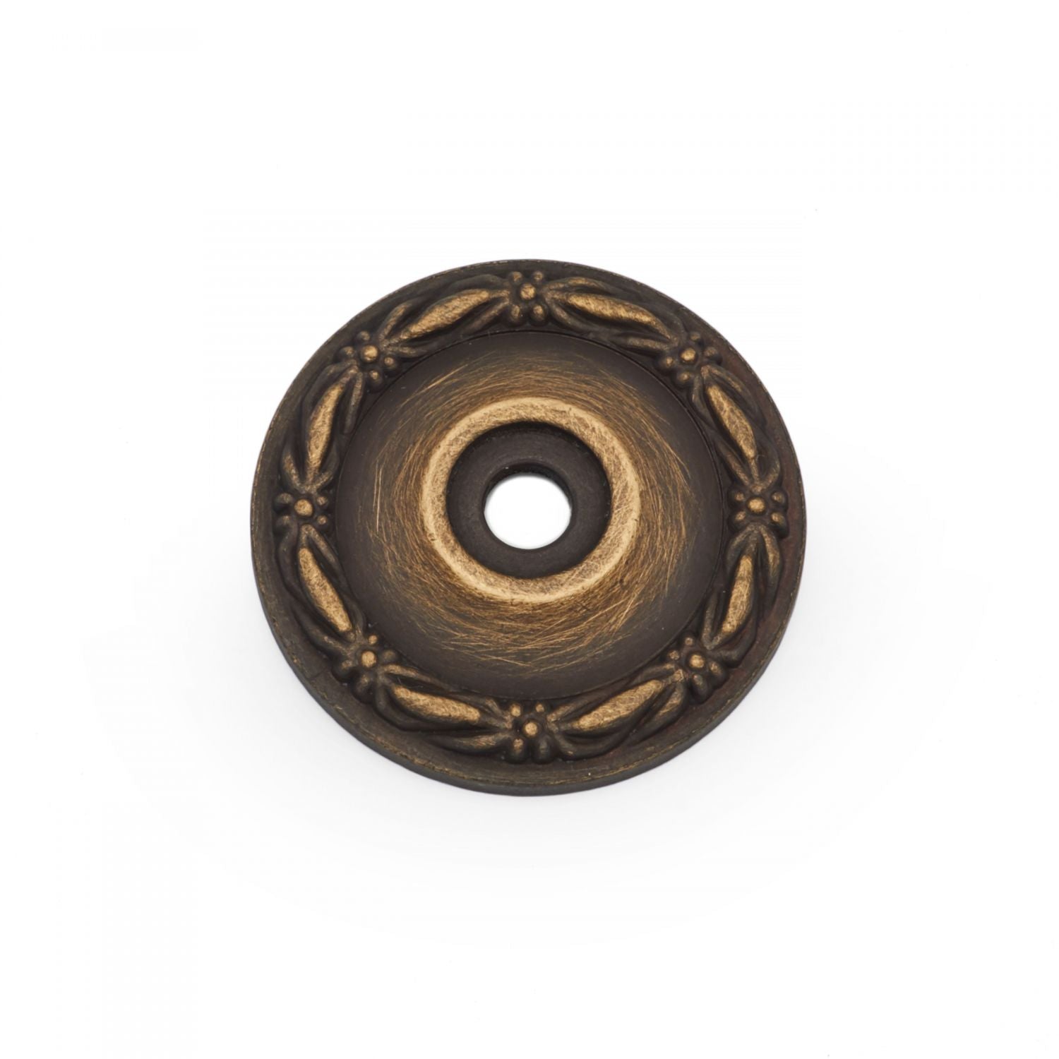RK International - Deco-Leaf - Flat Deco Leaf Knob Backplate