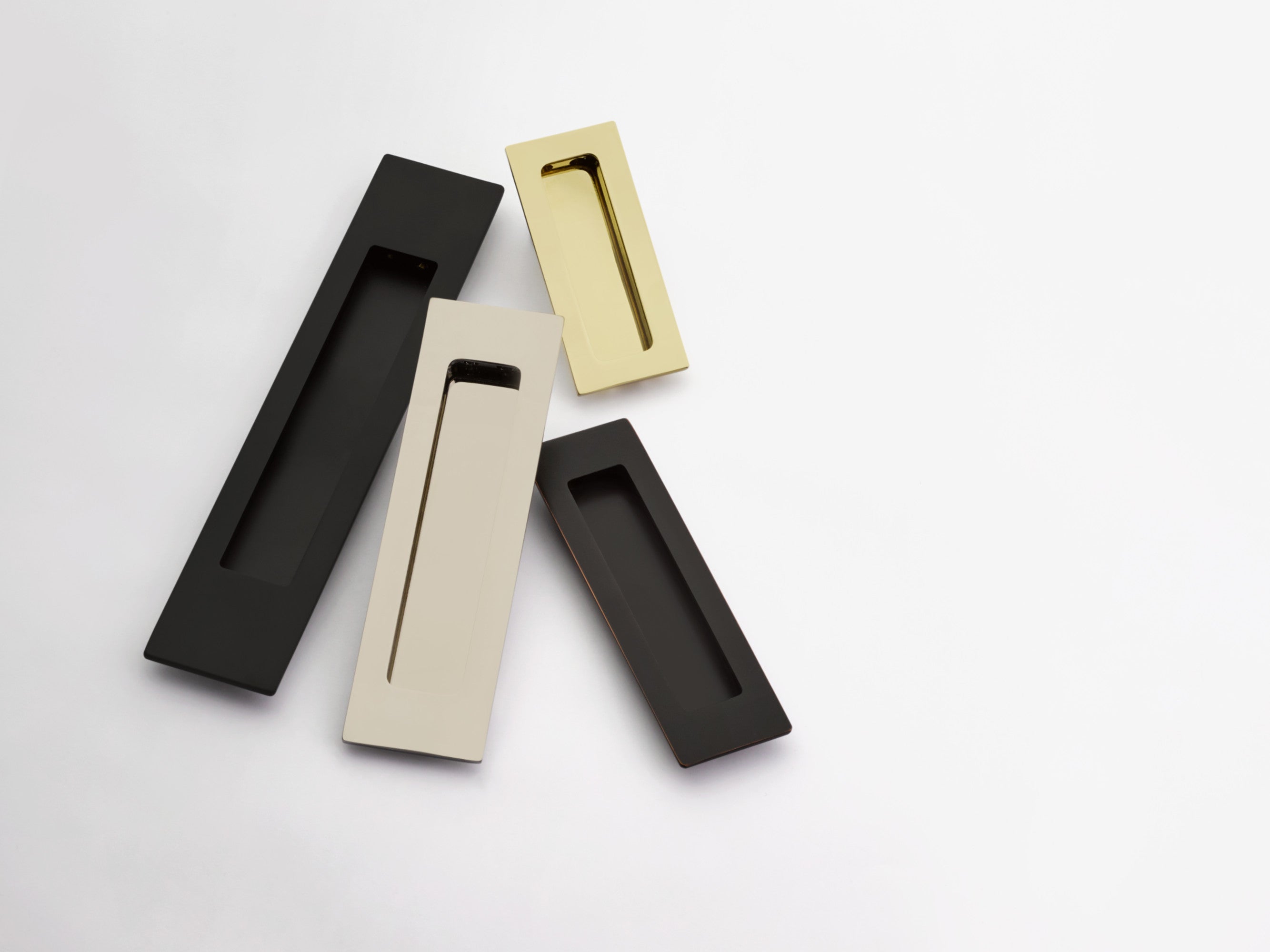 Emtek Modern Rectangular Brass Flush Pull Door Accessories