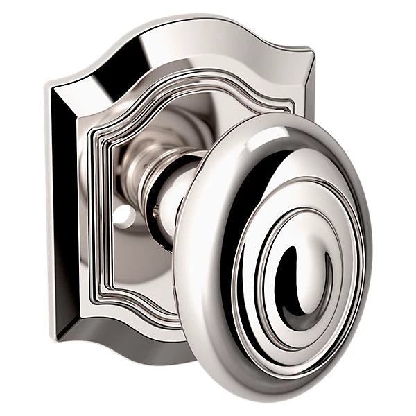 Baldwin - Estate Collection - Pre-Configured Door Knobs & Levers - 5077 Bethpage Door Knob w/ R027 Rose