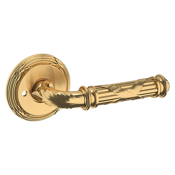 Baldwin - Estate Collection - Pre-Configured Door Knobs & Levers - 5122 Edinburgh Door Lever w/ 5021 Rose