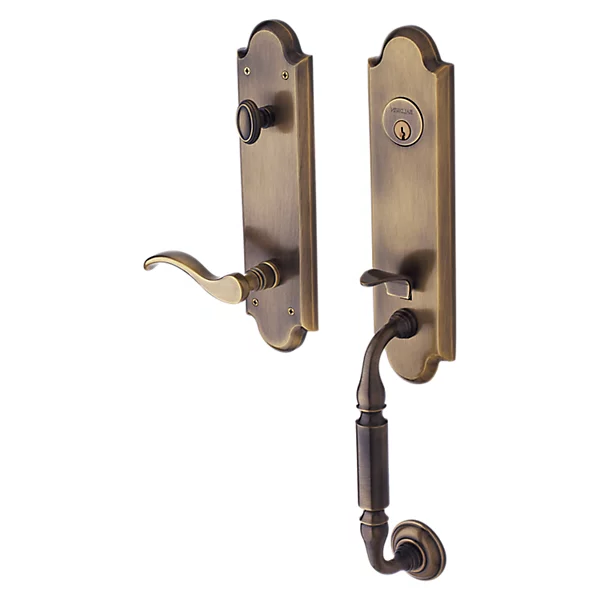 Baldwin - Estate Collection - Tubular Entry Handlesets - Manchester Emergency Egress Handleset w/ 5455V Wave Lever