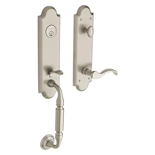 Baldwin - Estate Collection - Tubular Entry Handlesets - Manchester Emergency Egress Handleset w/ 5455V Wave Lever