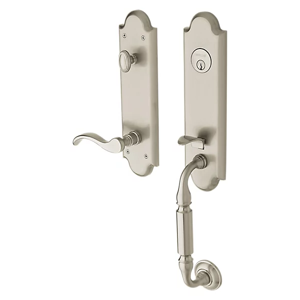 Baldwin - Estate Collection - Tubular Entry Handlesets - Manchester Emergency Egress Handleset w/ 5455V Wave Lever