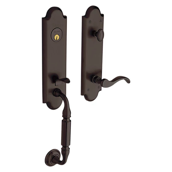 Baldwin - Estate Collection - Tubular Entry Handlesets - Manchester Emergency Egress Handleset w/ 5455V Wave Lever