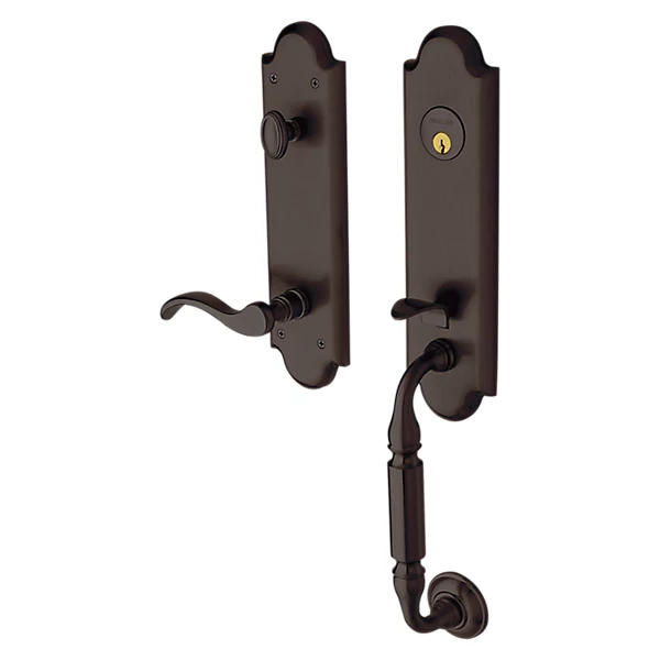 Baldwin - Estate Collection - Tubular Entry Handlesets - Manchester Emergency Egress Handleset w/ 5455V Wave Lever